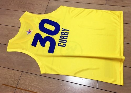 Stephen Curry 30 Yellow 2021 NBA All Star Swingman Jersey